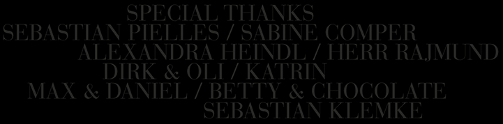 Special Thanks Credits List